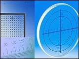 Mikrostrukturierungen, wie Fadenkreuze, Skalen und Strichplatten